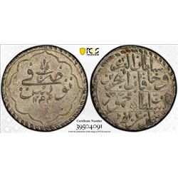 TUNIS: Mahmud II, 1808-1839, AR piastre, Tunis, AH1244. PCGS MS63