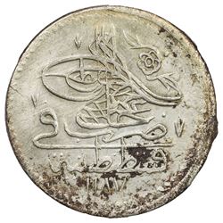 TURKEY: Abdul Hamid I, 1774-1789, AR 10 para (4.92g), Kostantiniye, AH1187 year 11. EF