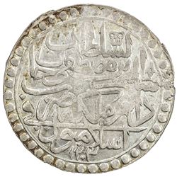 TURKEY: Selim III, 1789-1807, AR 2 zolota (18.84g), Islambul, AH1203 year 2. EF