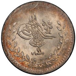 TURKEY: Abdul Mejid, 1839-1861, AR 20 para, Kostantiniye, AH1255 year 11. PCGS MS65