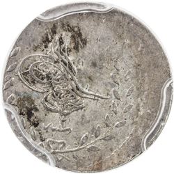 TURKEY: Abdul Aziz, 1861-1876, AR 20 para, Kostantiniye, AH1277 year 2. PCGS MS62