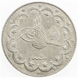 TURKEY: Mehmet V, 1909-1918, AR 10 kurush, Kostantiniye, AH1327 year 7. EF