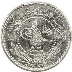 TURKEY: Mehmet V, 1909-1918, 10 para, Kostantiniye, AH1327 year 3. PCGS MS66