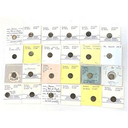 TURKEY: Abdul Hamid I, 1774-1789, LOT of 61 silver minors