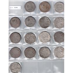 TURKEY: Selim III, 1789-1807, LOT of 16 silver coins