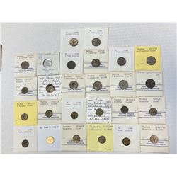 TURKEY: Abdul Mejid, 1839-1861, LOT of 61 silver coins