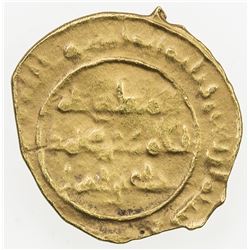 SAFFARID: Ahmad b. Muhammad, 923-963, AV fractional dinar (0.89g), Sijistan, AH340. VF