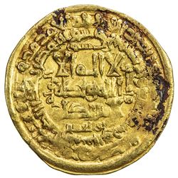 GHAZNAVID: Mahmud, 999-1030, AV dinar (4.59g), Nishapur, AH407. VF