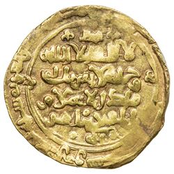 GHAZNAVID: Ibrahim, 1059-1099, debased AV dinar (4.12g), Ghazna. VF