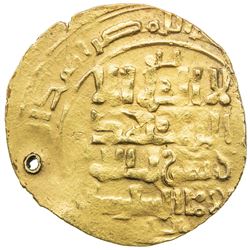 GREAT SELJUQ: Sanjar, 1118-1157, AV dinar (3.25g) (Nishapur), DM. VF