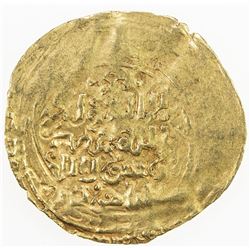 KHWARIZMSHAH: Takish, 1172-1200, AV dinar (1.60g), MM, DM. F-VF