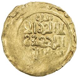 KHWARIZMSHAH: Muhammad, 1200-1220, AV dinar (5.31g), NM, ND. VF