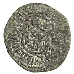 SALDUQIDS: Diya' al-Din Ayyub, 1145-1148, AE fals (4.87g), NM, ND. F-VF