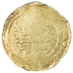 GREAT MONGOLS: Anonymous, ca. 1220s-1240s, AV dinar (4.00g), NM/MM, ND. VF