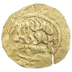 GREAT MONGOLS: Anonymous, ca. 1220s-1240s, AV dinar (3.05g), NM, ND. VF