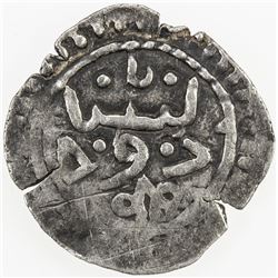 SHAHS OF BADAKHSHAN: Dawlatshah, 1291-1294, AR 1/2 dirham (1.18g), Badakhshan, ND. VF