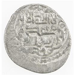 ILKHAN: Taghay Timur, 1336-1353, AR 2 dirhams (1.42g), Hamadan, AH743. VF-EF