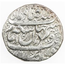 ZAND: Karim Khan, 1753-1779, AR double abbasi (9.15g), Kirman, "1123". VF-EF
