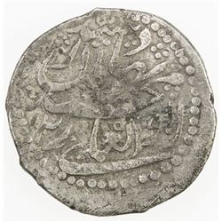 JANID: Abu'l-Ghazi Khan, 1758-1785, AR tanka (tenga) (2.87g), Bukhara, AH1200//1200. VF
