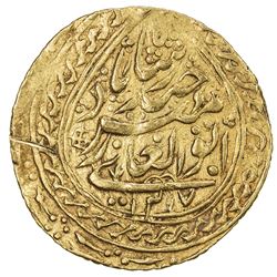 MANGHIT OF BUKHARA: Haidar, 1800-1826, AV tilla (4.57g), Bukhara, AH1217//1217. VF-EF