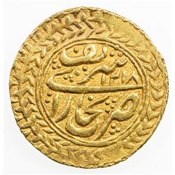 MANGHIT OF BUKHARA: Haidar, 1800-1826, AV tilla (4.56g), Bukhara, AH1219//1218. VF