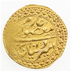 MANGHIT OF BUKHARA: Haidar, 1800-1826, AV tilla (4.57g), Bukhara, AH1230//1230. VF-EF