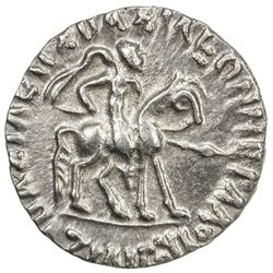 INDO-SCYTHIAN: Azilises, ca. 57-35 BC, AR drachm (1.99g), NM, ND. VF-EF