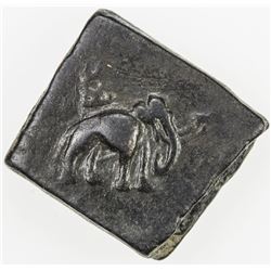 PUSHKALAVATI: Anonymous, 2nd century BC, AE square unit (13.43g). VF