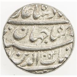 MUGHAL: Shah Jahan I, 1628-1658, AR rupee (11.46g), Tatta, AH1054 year 18. EF