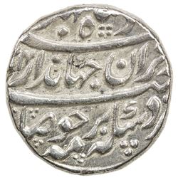 MUGHAL: Jahandar, 1712-1713, AR rupee (11.40g), Tatta, AH1124 year one (ahad). VF-EF