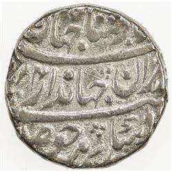 MUGHAL: Jahandar, 1712-1713, AR rupee (11.43g), Tatta, AH1124 year one (ahad). VF