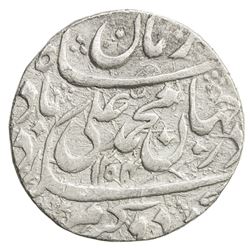 AWADH: Muhammad Ali Shah, 1837-1842, AR rupee (11.13g), Lucknow, AH1254 year one (ahad). VF-EF