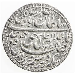 AWADH: Wajid Ali Shah, 1847-1856, AR rupee, Lucknow, AH1272 year 9. EF