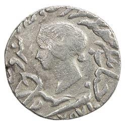 BHARATPUR: Jaswant Singh, 1853-1893, AR rupee (10.93g), Braj Indrapur, 1858//VS1910. VF