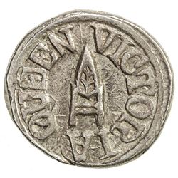 BUNDI: Victoria, Empress, 1876-1901, AR rupee (10.74g), VS1943. VF-EF