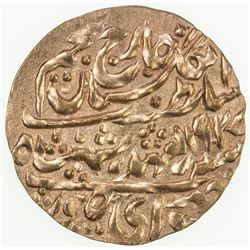 JAIPUR: Man Singh II, 1922-1949, AE nazarana paisa (6.29g), Sawai Jaipur, 1927 year 6. UNC