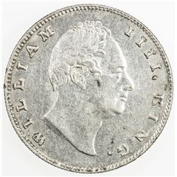 BRITISH INDIA: William IV, 1830-1837, AR rupee, 1835(b). AU