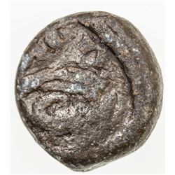 TRANQUEBAR: Christian IV, 1620-1648, lead kas (3.58g), 1647. F-VF