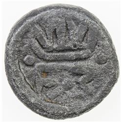 TRANQUEBAR: Frederik III, 1648-1670, lead kas (3.45g), 1650. VF