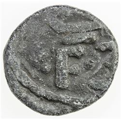 TRANQUEBAR: Frederik III, 1648-1670, lead kas (2.96g), ND. VF