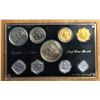 Image 1 : INDIA: Republic, 9-coin proof set, 1970-B