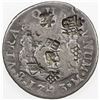 Image 2 : CHOPMARKED COINS: MEXICO: Felipe V, 1700-1746, AR 2 reales, 1743-Mo. F