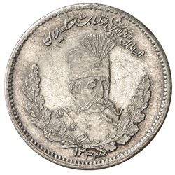 IRAN: Muzaffar al-Din Shah, 1896-1907, AR 500 dinars, Tehran, AH1323. EF-AU