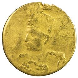IRAN: Muzaffar al-Din Shah, 1896-1907, AV 2000 dinars (0.53g), ND. VG