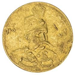IRAN: Muzaffar al-Din Shah, 1896-1907, AV 5000 dinars, Tehran, AH1319. VF-EF