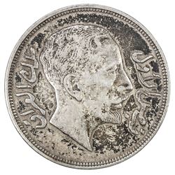 IRAQ: Faisal I, 1921-1933, AR riyal, 1932/AH1350. VF
