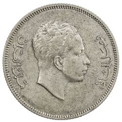 IRAQ: Faisal II, 1939-1958, AR 50 fils, 1953/AH1372. EF-AU