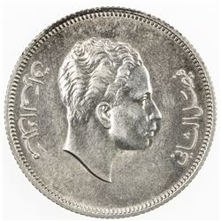 IRAQ: Faisal II, 1939-1958, AR 50 fils, 1955/AH1375. EF-AU