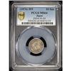 Image 2 : JAPAN: Meiji, 1868-1912, AR 10 sen, year 9 (1876). PCGS MS64