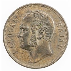 SARAWAK: James Brooke, 1841-1868, AE cent, 1863. AU